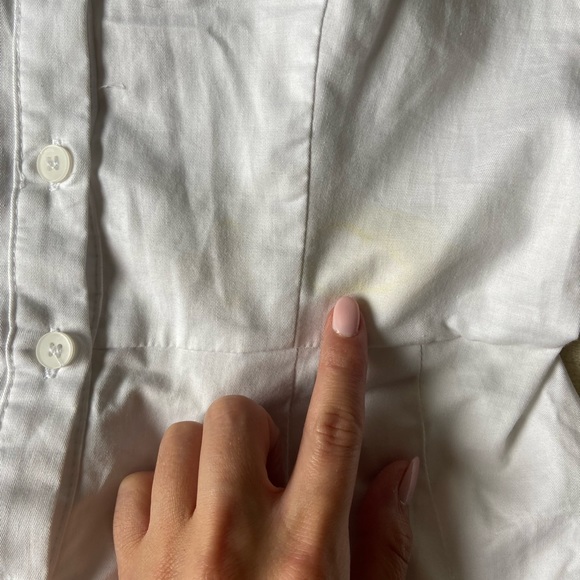 Urban Outfitters Poplin Ruffle Button Front Cottage Midi Dress White Size S - Picture 7 of 7